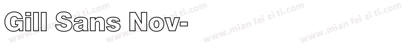 Gill Sans Nov字体转换